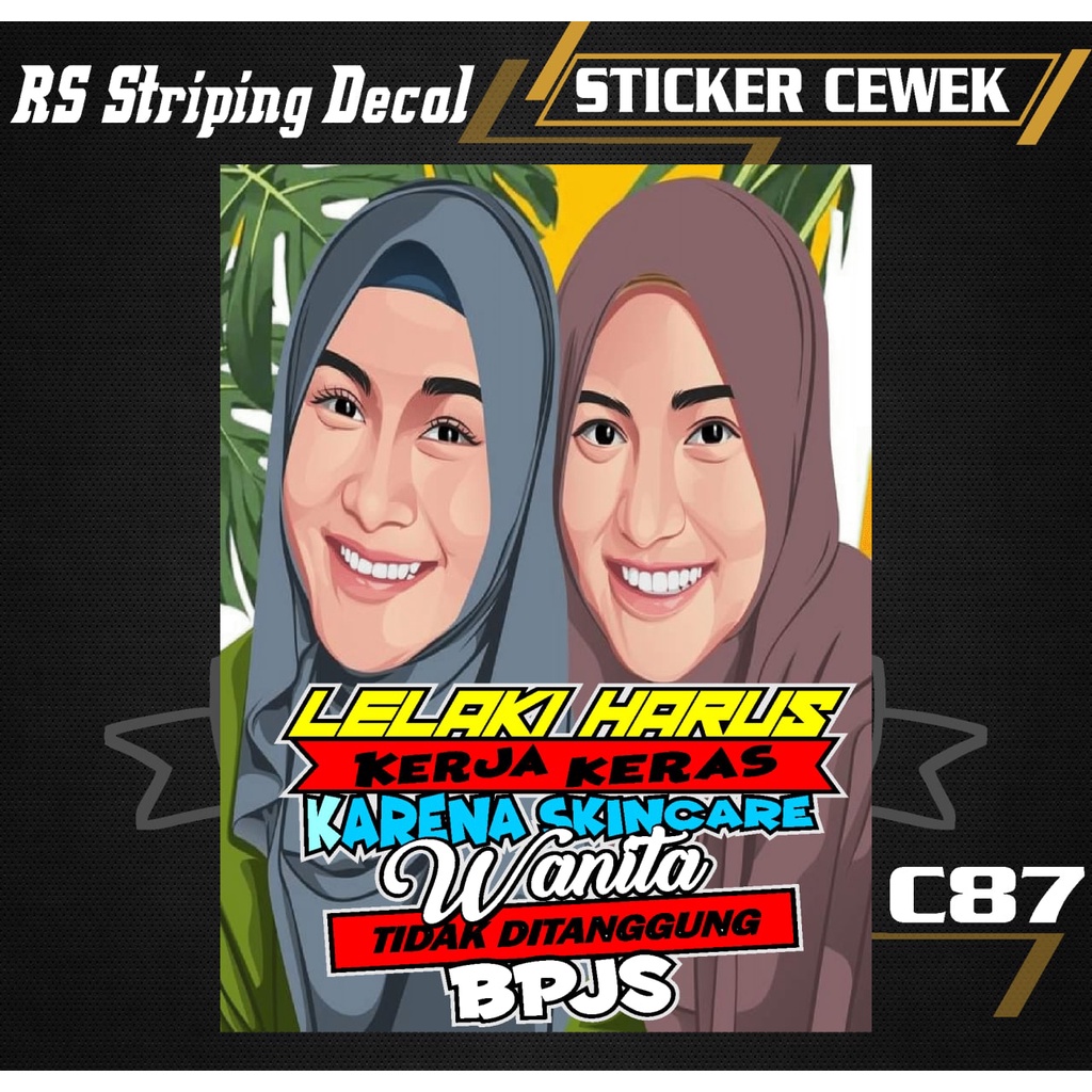 Jual Stiker KATA KATA LELAKI HARUS decal cewek vektor mobil TRUCK ...