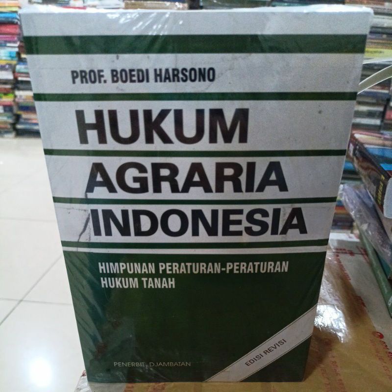 Jual PAKET 2 BUKU: HUKUM AGRARIA INDONESIA HIMPUNAN PERATURAN-PERATURAN ...