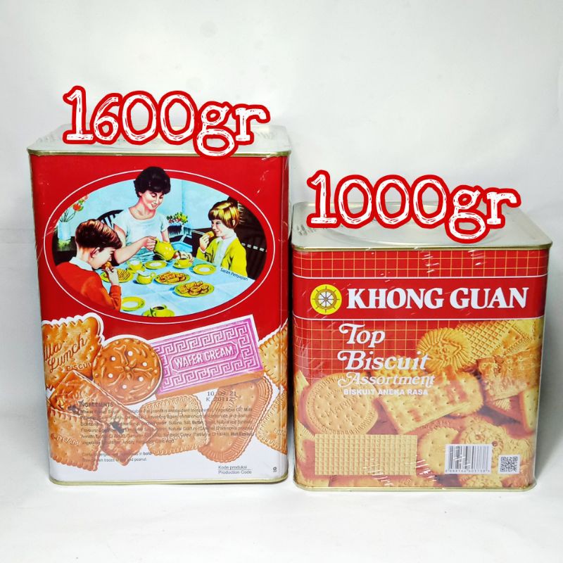 Jual KHONG GUAN KALENG TOP ASSORTMENT MEDIUM 1000gr | Shopee