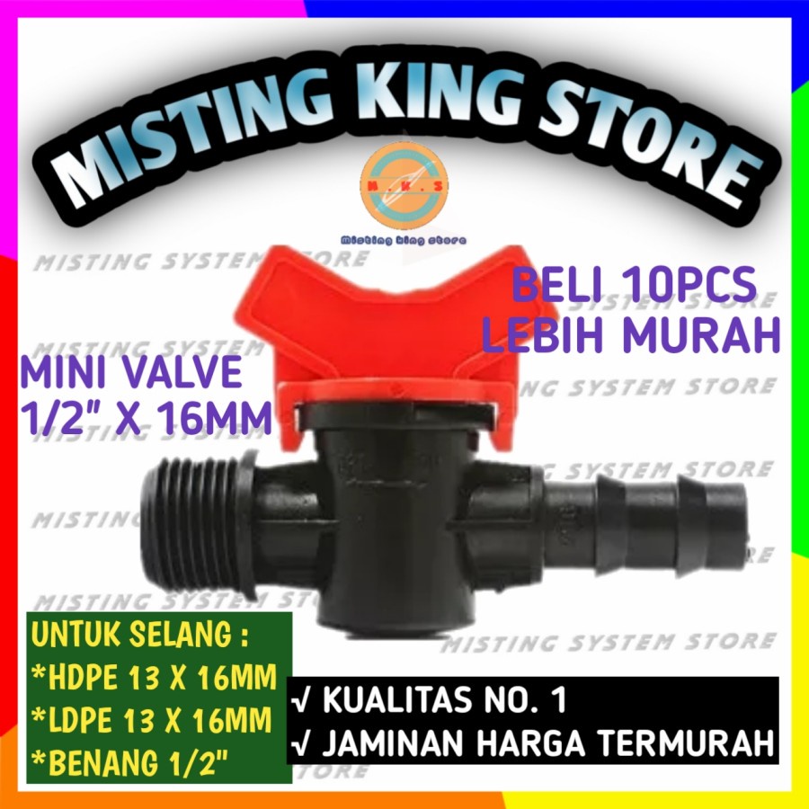 Jual Check Valve Mini 1 2 X 16mm Male Drat Luar Stop Keran Air Selang