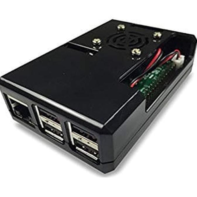 Jual Case Raspberry Pi3 Hitam lubang untuk fan dan GPIO | Shopee Indonesia