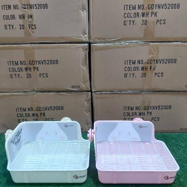 Jual Toilet Kelinci Rabbit Pet Litter Box Kelinci Guinea Pig etc Shopee Indonesia