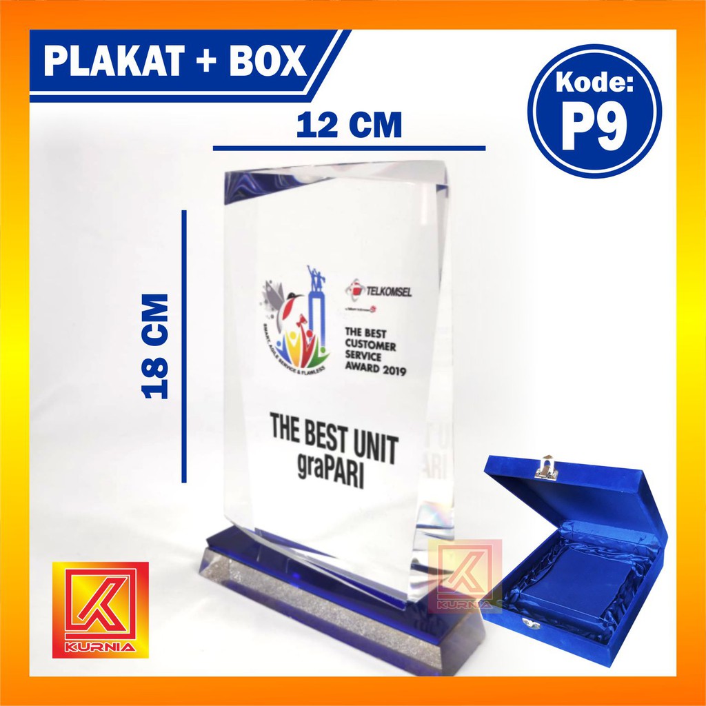 Jual Plakat CUSTOM PRINT Akrilik Tebal 2 Cm Acrylic + BOX Bludru (KODE ...