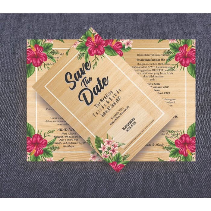 Jual Undangan Pernikahan Unik Pakai Denah Qr Code Uk. 13x18,5cm Blanko ...