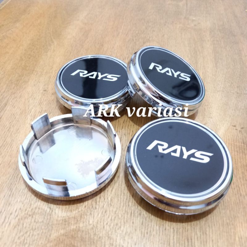 Jual dop roda tutup velg racing RAYS crome harga 1 set | Shopee Indonesia