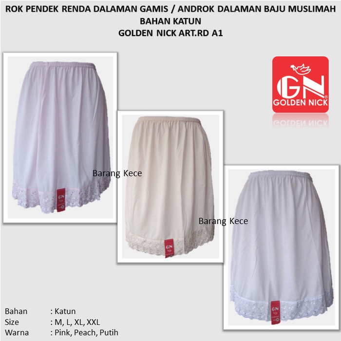 Jual dress Androk Pendek Daleman Gamis Wanita Rok Muslimah Yutind - GN ...