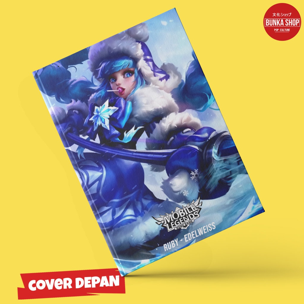 Jual Notebook Mobile legends Ruby Edelweiss Hardocover A5 Buku tulis ...
