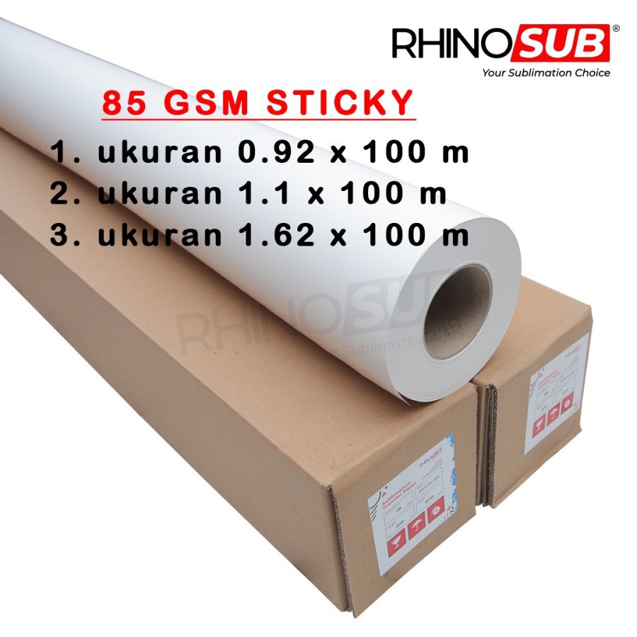 Jual Kertas Sublim Roll Premium / Transfer Paper Roll / Ukuran 162 cm x