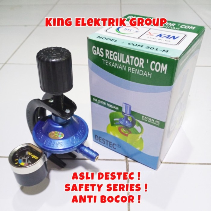 Jual Regulator Gas Destec Com M Double Lock System Meteran Shopee