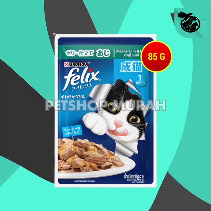Jual Felix Cat Food Makanan Basah Kucing Wet pouch Kitten Adult 85 Gram