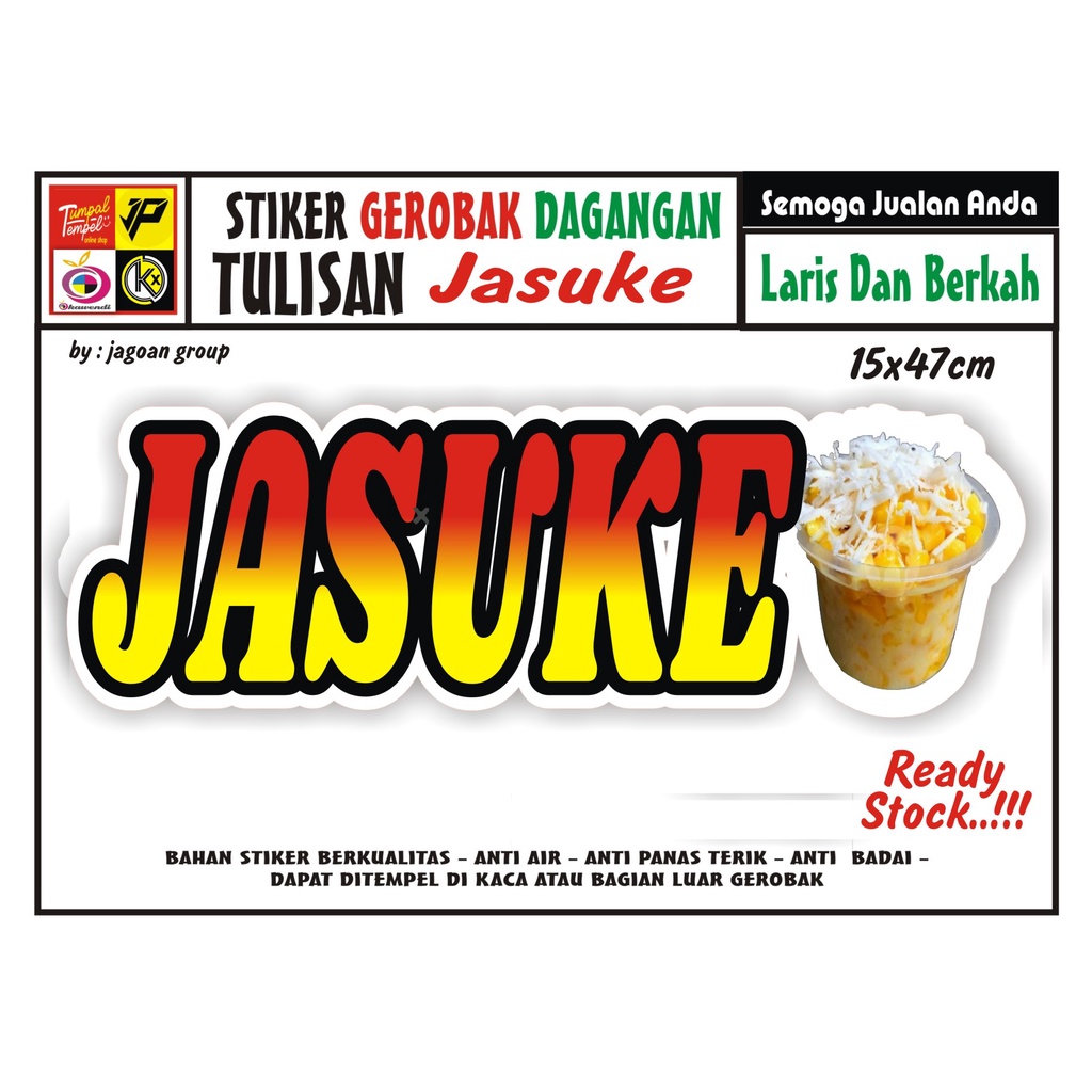 Jual Stiker Kaca Gerobak Tulisan Jasuke Shopee Indonesia