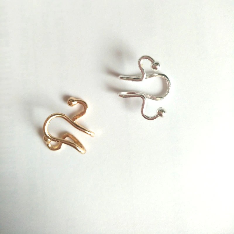 Single Earring Alloy Branch, Tragus Piercing, Non Piercing Clip_h