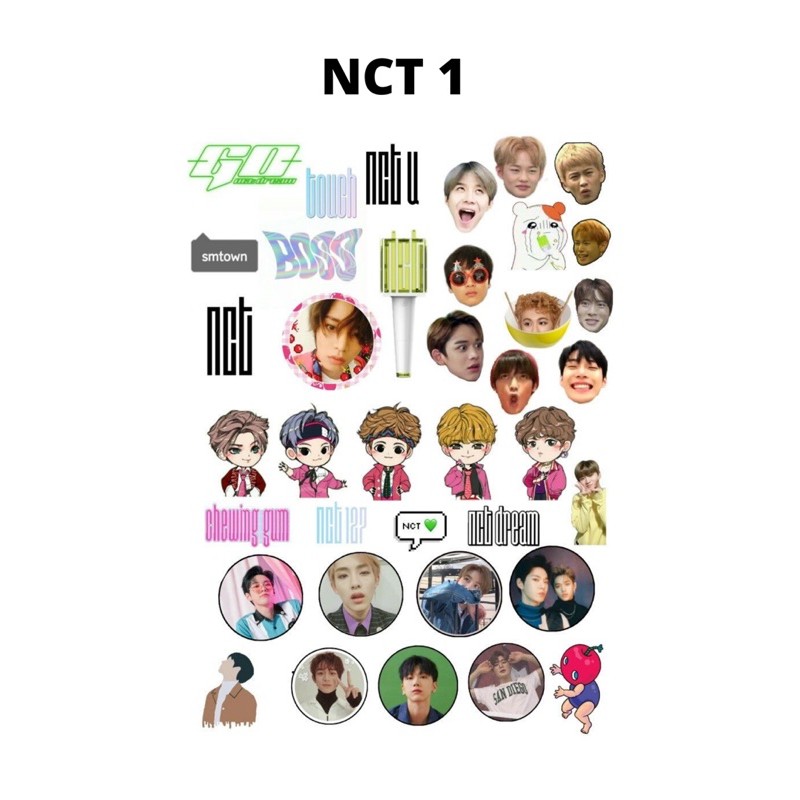 Jual Sticker Set Pack NCT 127 NCT 2020 NCT dream Sticker Kpop Murah ...
