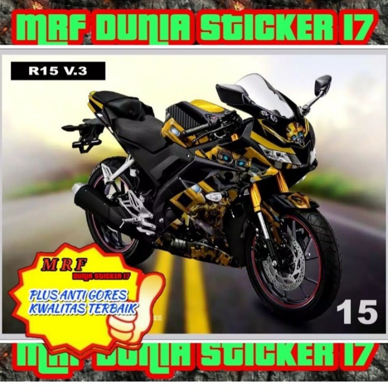 Jual Sticker decal R15 V3 Full Body Striping R15 V3 decal Sticker R15 ...