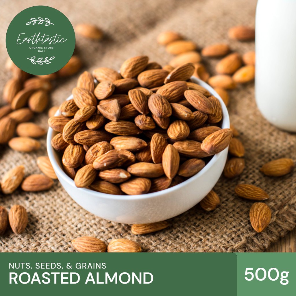 Jual Roasted Almondkacang Almond Panggang 500g Shopee Indonesia 7016