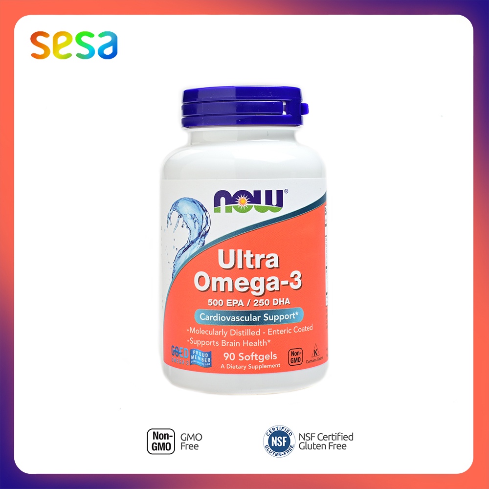Jual NOW Ultra Omega 3 Fish Oil 90 Softgels - Suplemen Vitamin ...