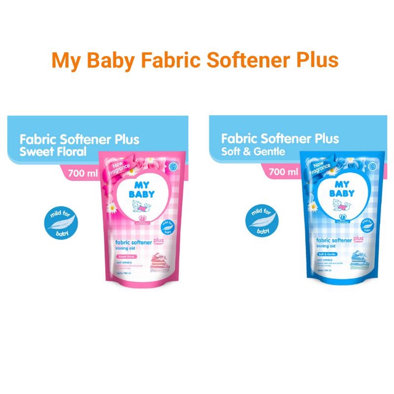 Jual My Baby Fabric Softener Plus 700 Ml (2 Varian) | Shopee Indonesia