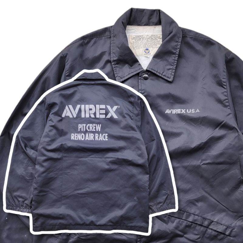 Jual Avirex USA Pit Crew Flight Jacket Vintage Coach Jacket | Shopee ...