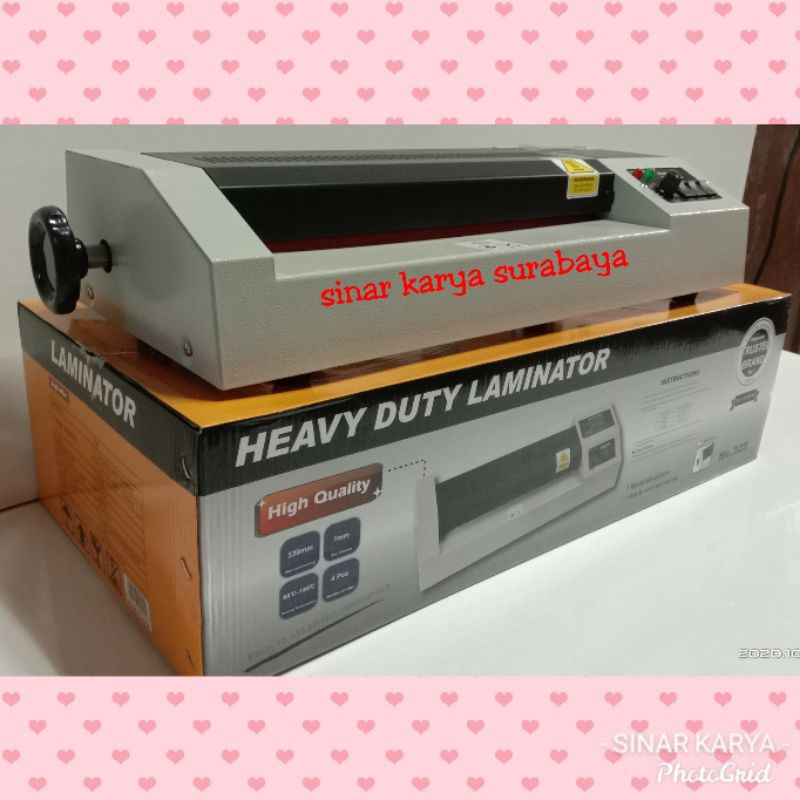 Jual Mesin Laminating ukuran A3 Alat Laminator BRIGHT OFFICE Model no