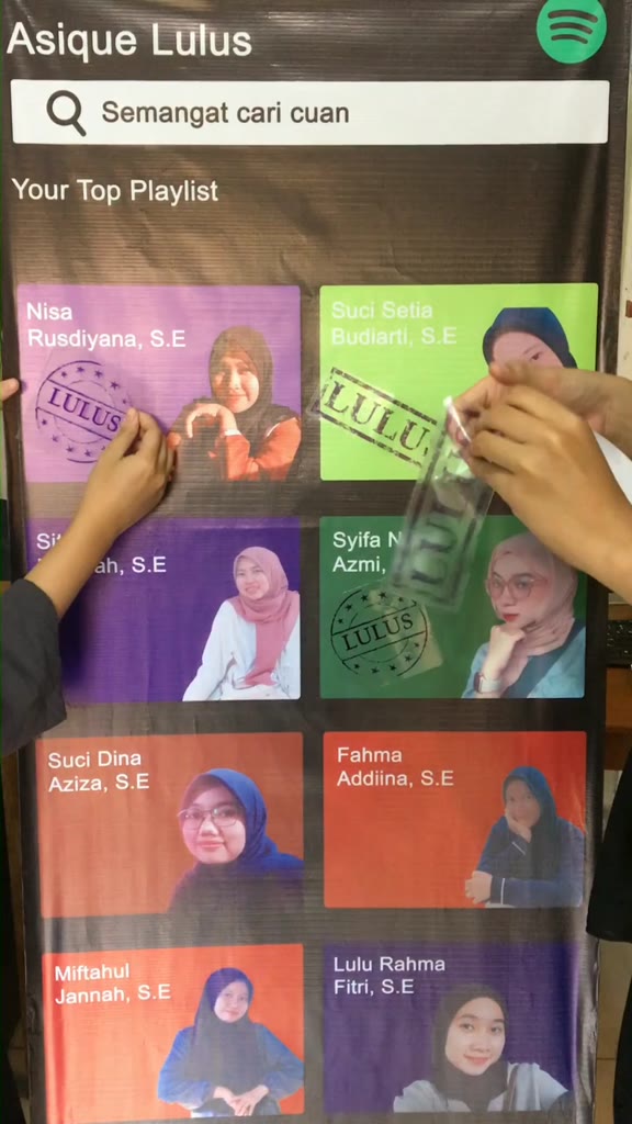 Jual STIKER STICKER LULUS TRANSPARAN XBANNER WISUDA BANNER | Shopee ...