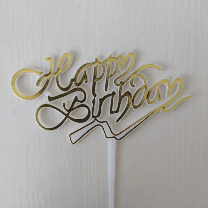 Jual Topper Tulisan Happy Birthday | Shopee Indonesia