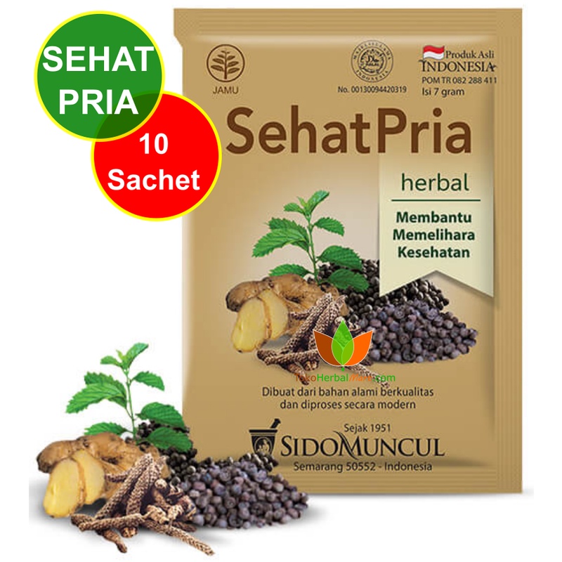 Jual 10 Sachet Jamu Sehat Pria Sidomuncul Obat Herbal Memelihara