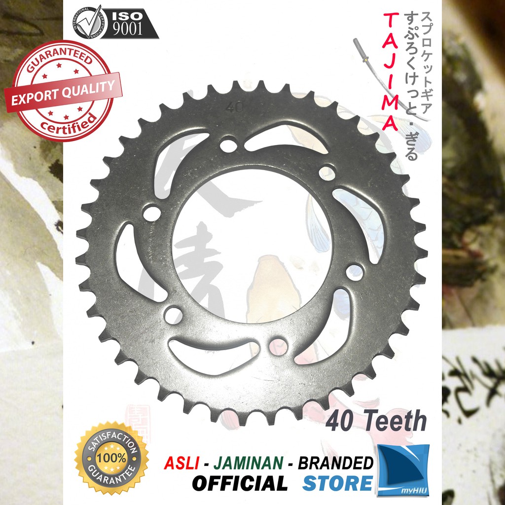 Jual Gigi Tarik 40t ~ 52t Yamaha Jupiter Mx King Exciter Nvl Gir Belakang Rear Sprocket Gear 5563