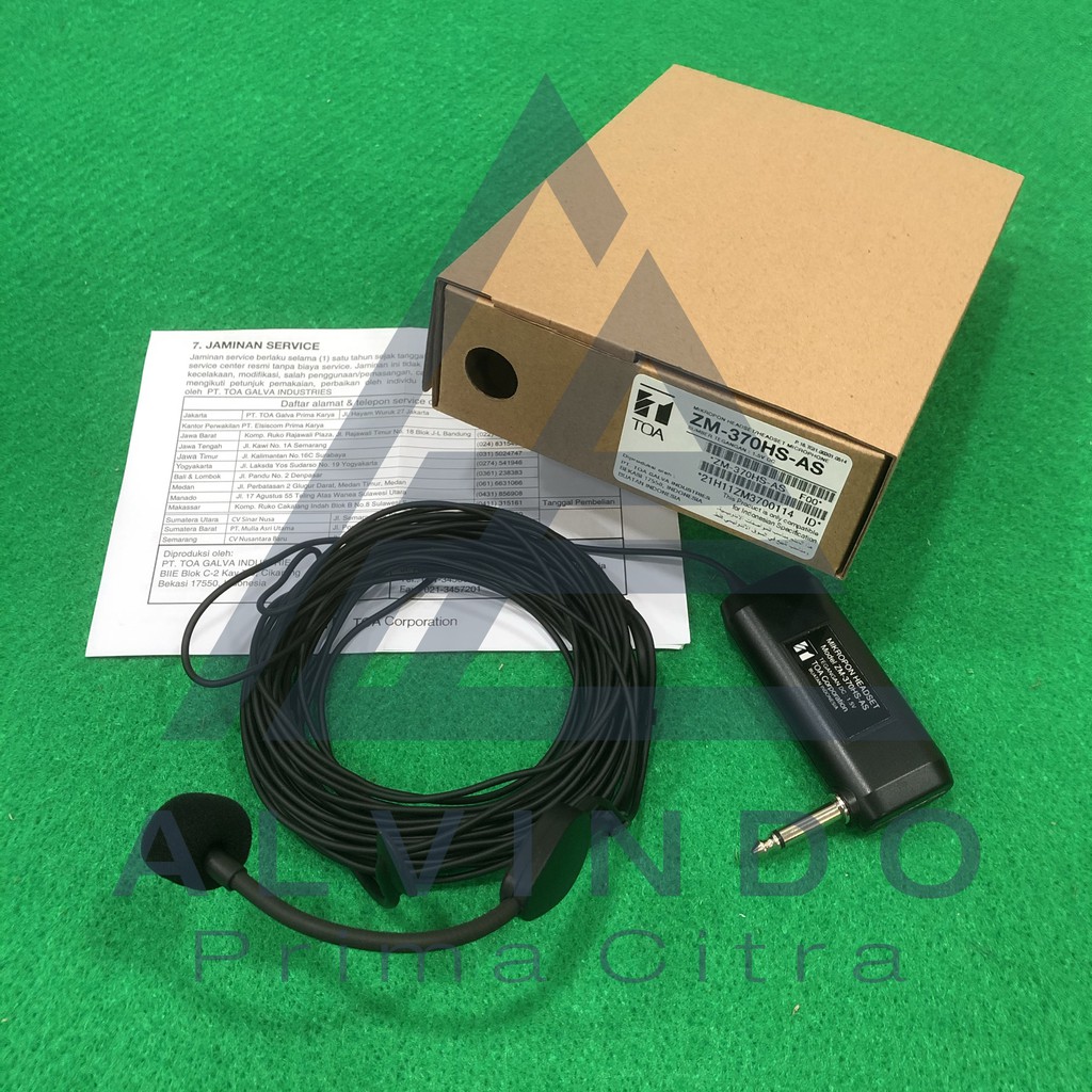 Jual TOA ZM370HSAS (Headset Microphone / Mikrofon Bando / ZM 370 HS