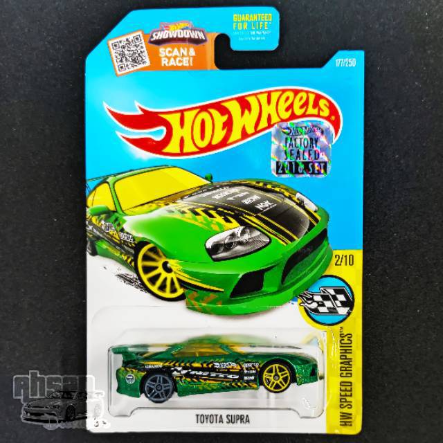 Jual Hot Wheels Reguler Toyota Supra Hijau (Factory Sealed) dan