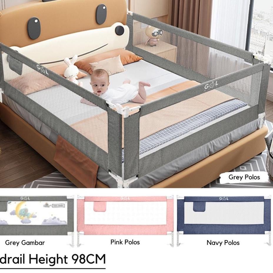 Jual ️ Baby Bedrail Bedguard Fence Pems Pengaman Pagar Kasur Tempat ...