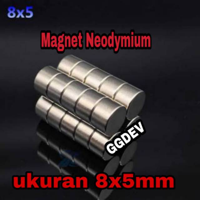 Jual Magnet Neodymium Bulat 8x5mm Super Kuat Rarely | Shopee Indonesia