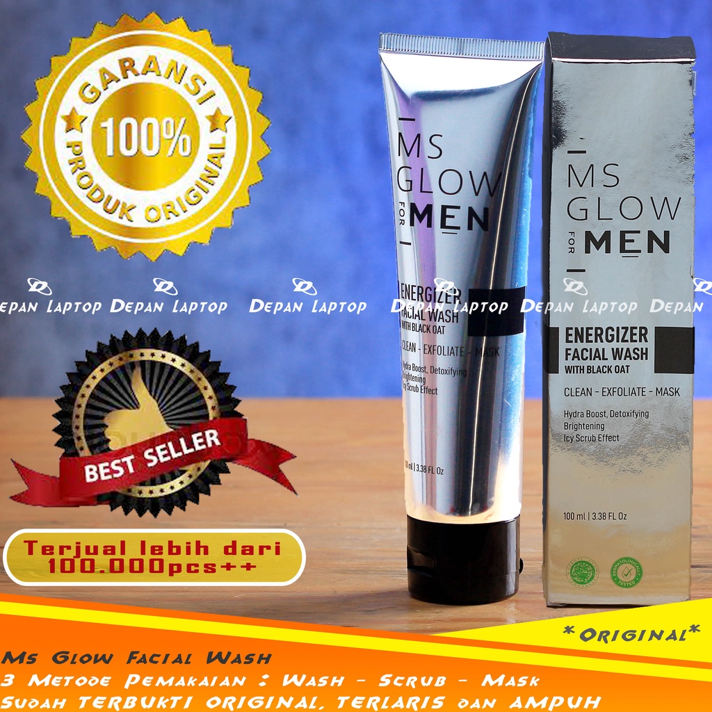 Jual Ms Glow For Men Sabun Wajah Energizer Facial Wash In Wash Scrub Dan Masker Shopee Indonesia