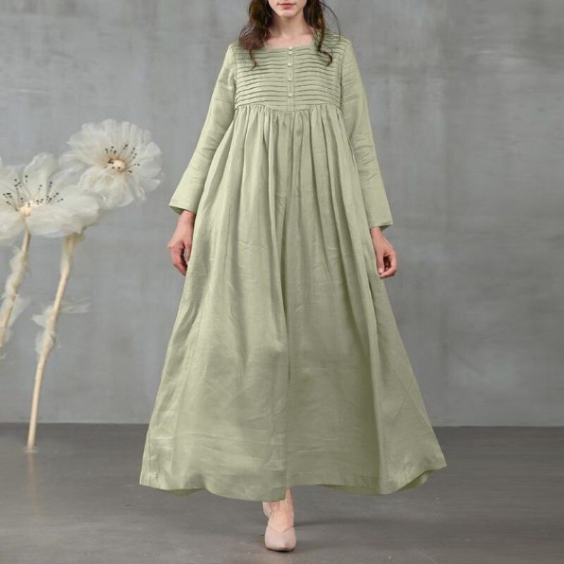 Jual Zandra Maxi/maxi dress/dress wanita/dress linen/dress simpel ...