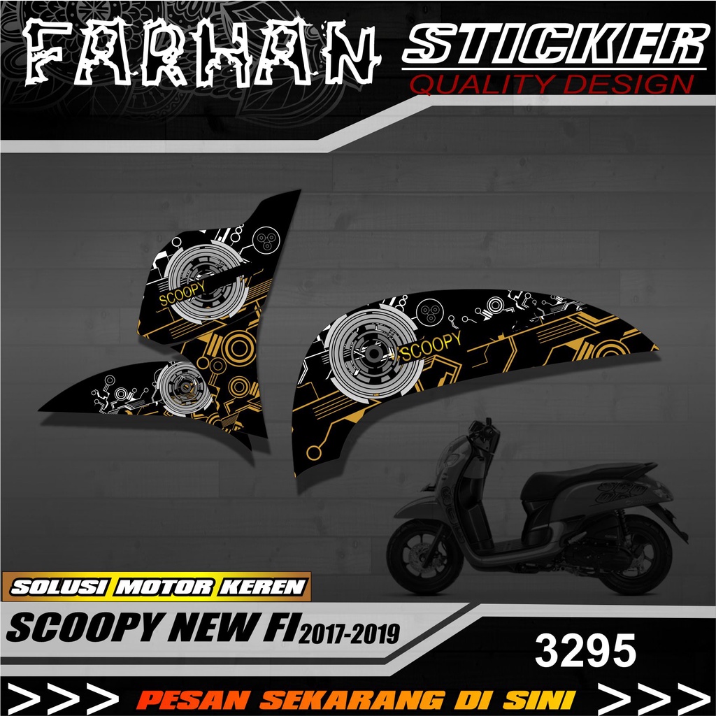 Jual Stiker Striping Scoopy New Fi 2017-2019 grafis list racing semi ...