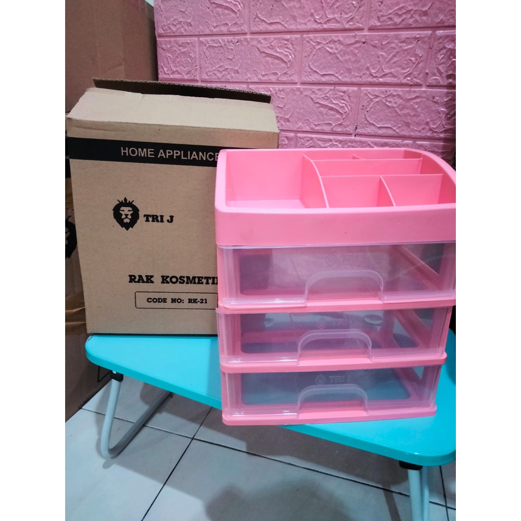 Jual PROMO RAK KOSMETIK MODEL BARU RAK KOSMETIK 3 LACI 3 SUSUN ...