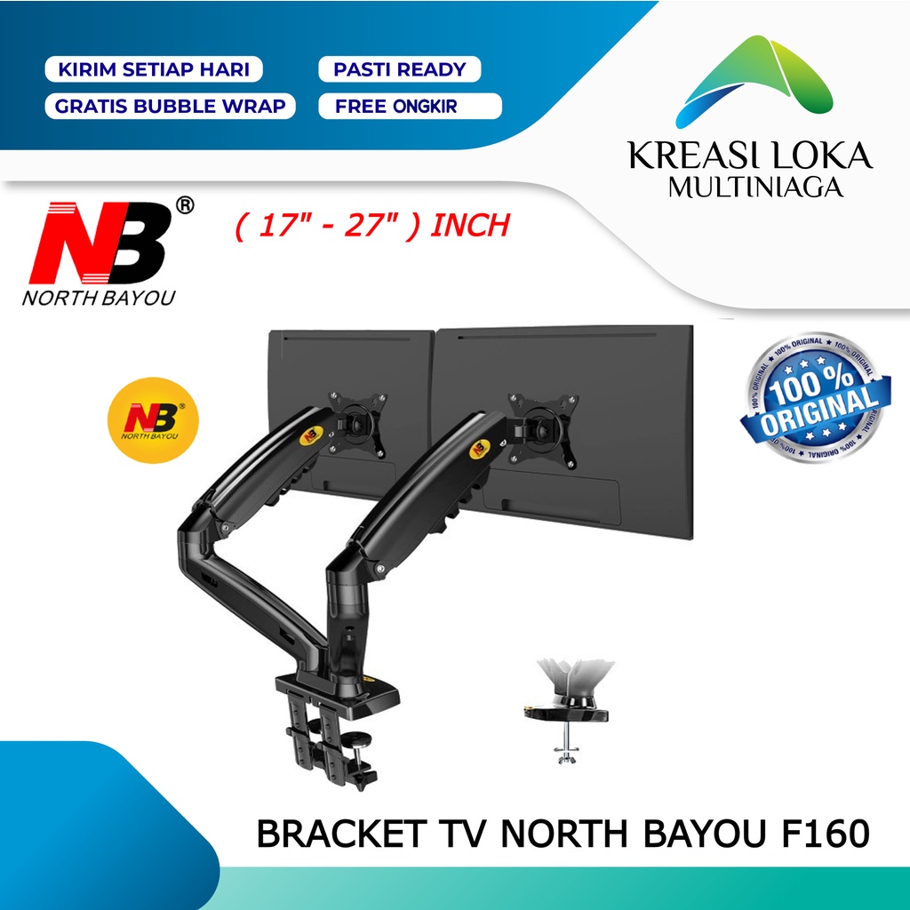 Jual Bracket Tv Monitor Led Lcd North Bayou Nb F Inch