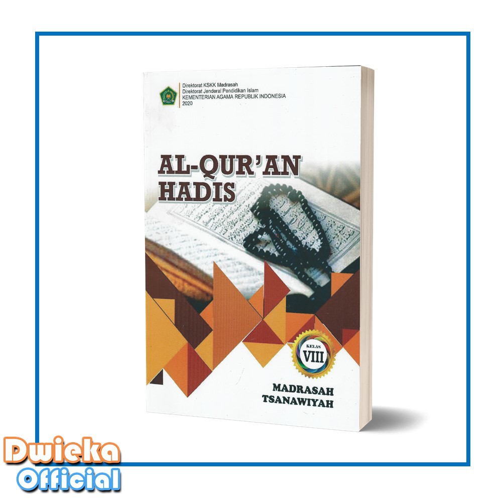 Jual Buku Siswa Al Quran Hadis Kelas 8 MTs KEMENAG Original | Shopee ...