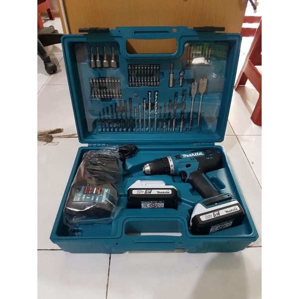 Jual Makita DF488D Mesin Bor Cordless 18V Set Mata Bor 74pcs bor ...