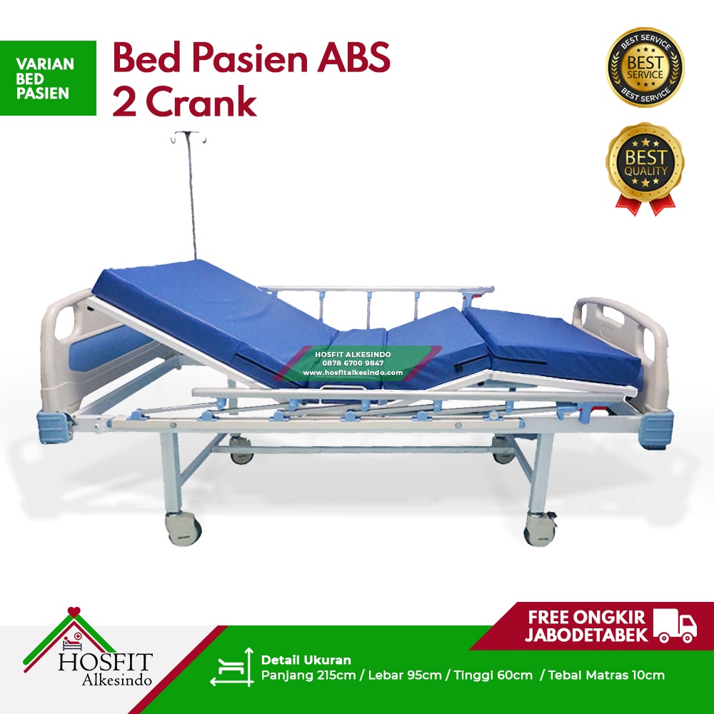 Jual Bed Pasien ABS 2 Crank - Ranjang Pasien ABS 2 Engkol - Tempat ...