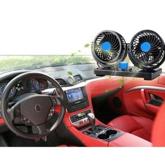 Jual Kipas Angin Mobil DI Lighter 12v Colok Rokok Fan Double Blower Car ...