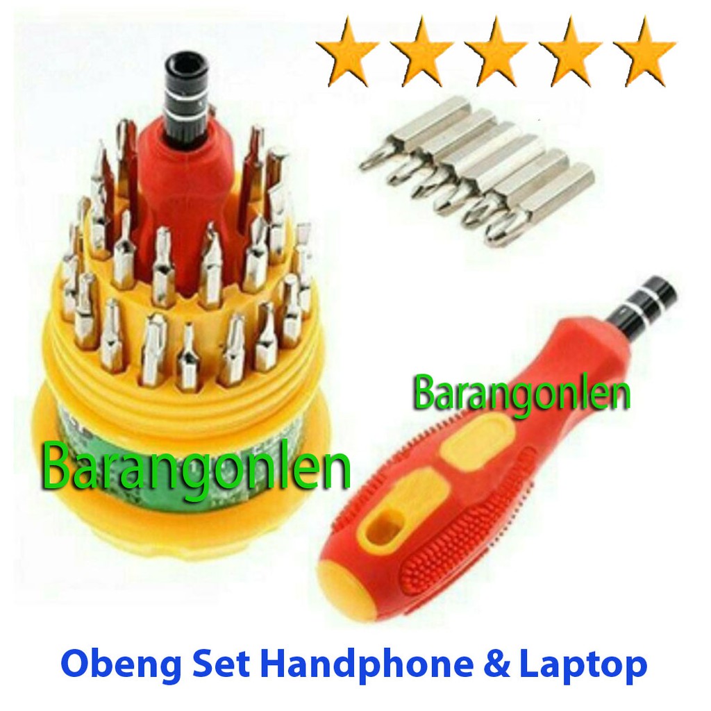 Jual Obeng set Teknisi Elektronik hp handphone laptop 31 in 1 | Shopee ...