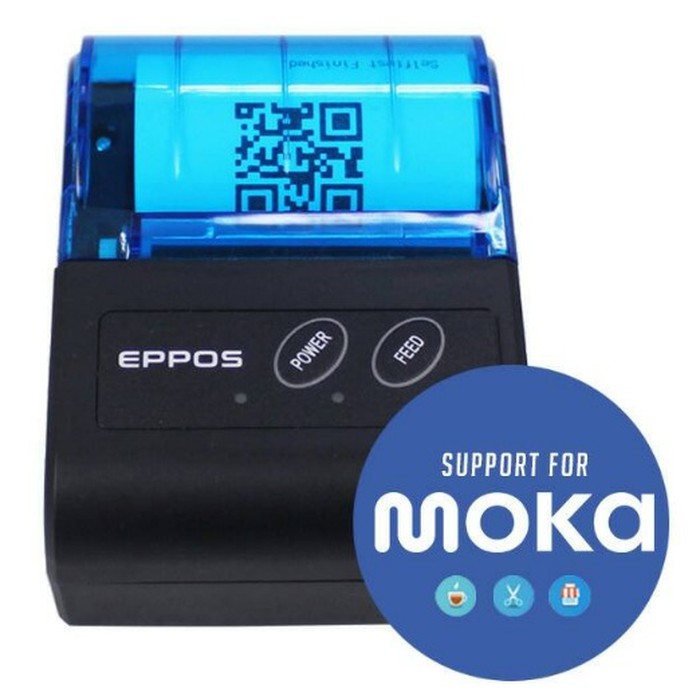 Jual PRINTER THERMAL 58mm EPPOS PT-02 SUPPORT MOKA RPP02 DENGAN BATERAI ...