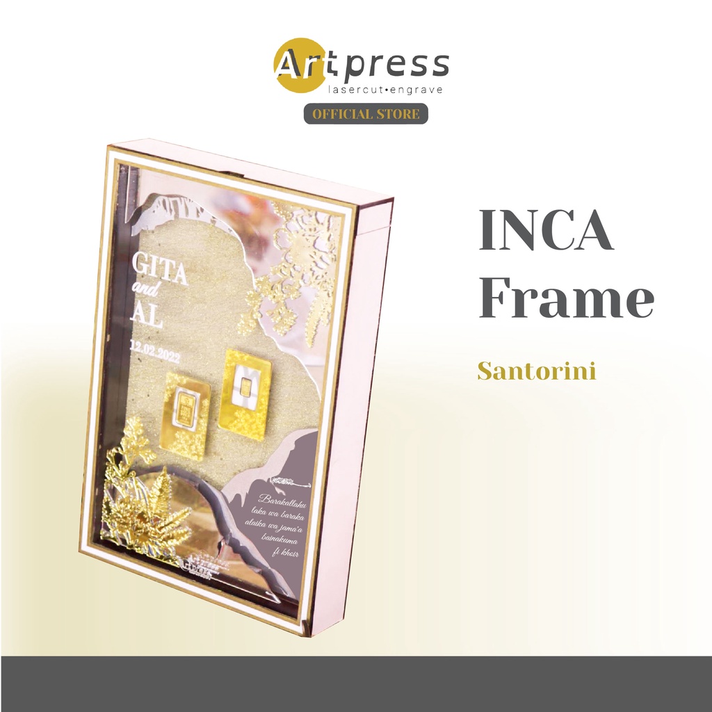 Jual Artpress Inca Frame Bingkai Simbolis Pernikahan Hadiah