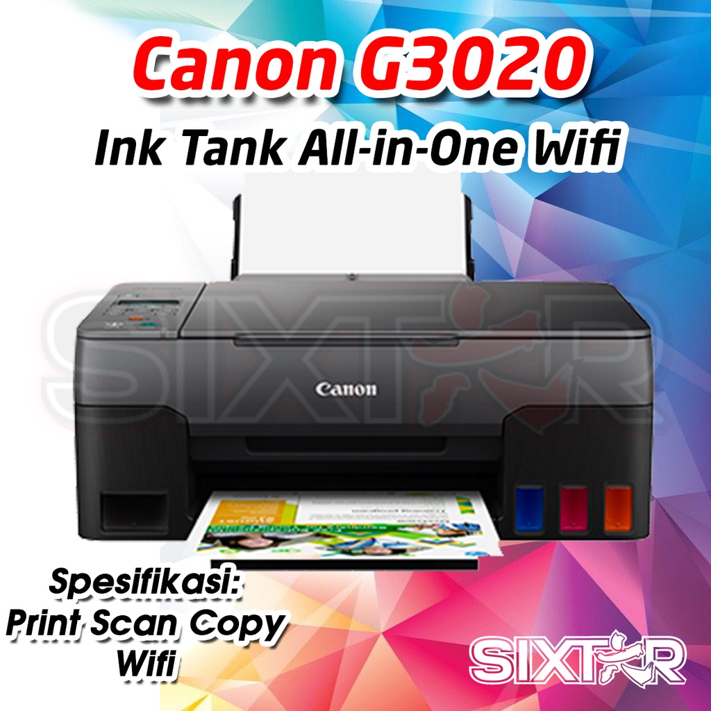 Jual Canon G3020 InkTank Print Scan Copy AiO WiFi Original Pengganti