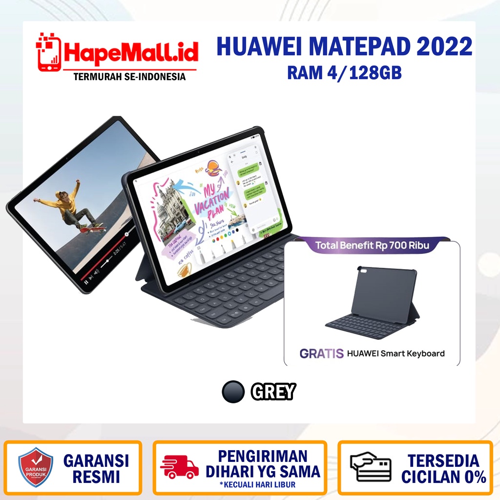 Jual HUAWEI MATEPAD 2022 RAM 4/128GB GARANSI RESMI TERMURAH | Shopee ...