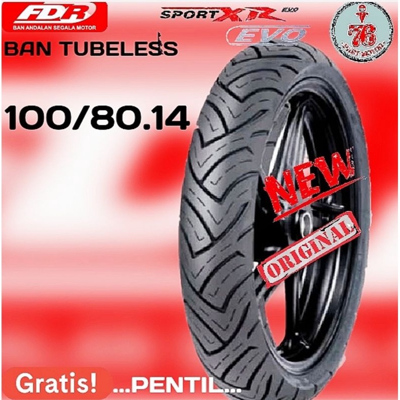 Jual PROMO BAN TUBELES FDR XR EVO (80/80.14-90/80.14-80/90.14-90/90.14 ...