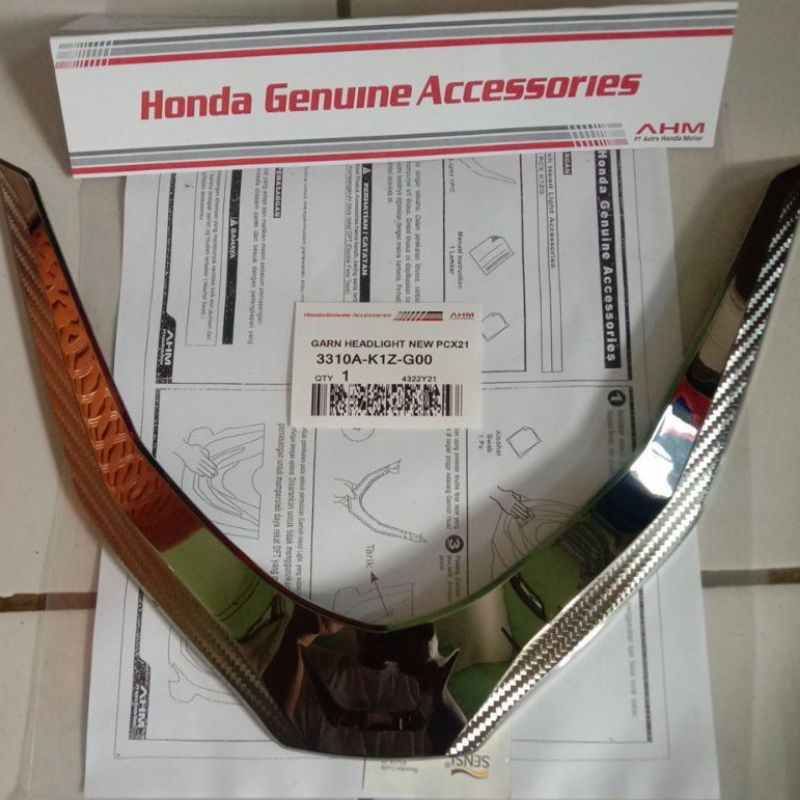 Jual Garnish Headlight HONDA PCX 160 Garnish lampu depan PCX Original Shopee Indonesia