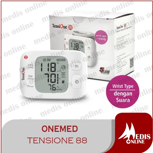 Jual Onemed TensiOne 1A Wrist Digital Tensi One 88 Voice Tensimeter ...