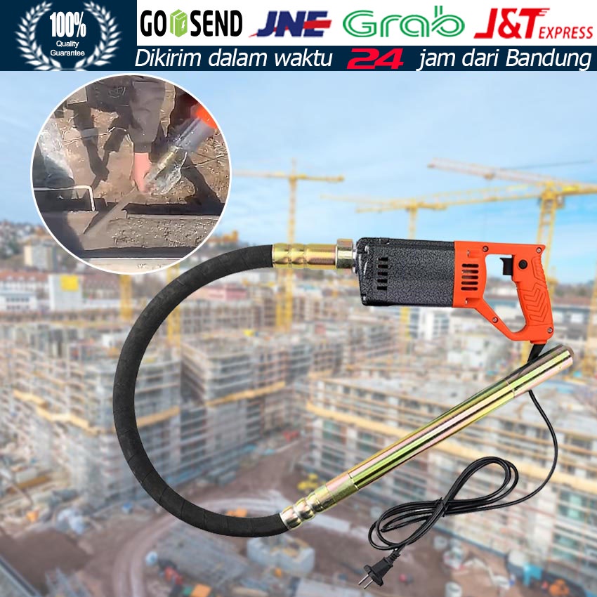 Jual 4000RPM 1250W Bor Concrete Vibrator Elektrik Semen Cor Mesin