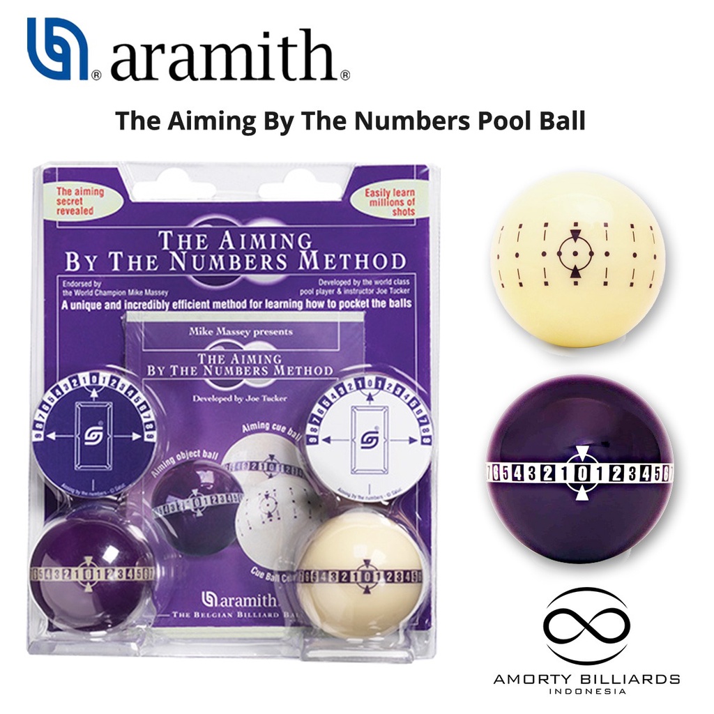 Jual Aramith The Aiming By The Numbers pool ball Method | Shopee Indonesia